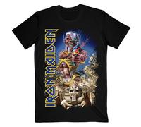 Iron Maiden Men's Somewhere Back in Time T-Shirt in Black | Size: Small Iron Maiden Black S