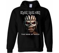 Iron Maiden Men's The Book Of Souls Pullover Hoodie in Black | Size: Medium Iron Maiden Black M