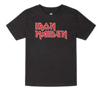 Iron Maiden - Logo Kids - T-Shirt - black - 128 - 100% Organic Cotton,Jersey 128