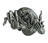 Iron Maiden Number Of The Beast Pin Eddie Badge in Silver Iron Maiden Silver