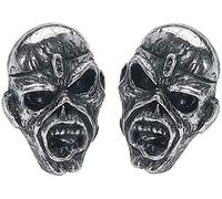 Iron Maiden Piece of Mind Earrings Set, Silver