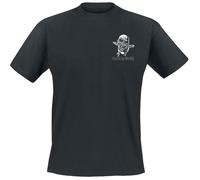 Iron Maiden Piece Of Mind Line Drawing Pocket Print T-Shirt black XXL