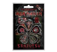 Iron Maiden Plectrum Pack Senjutsu Band logo Official 5 Pack Guitar Picks One Size