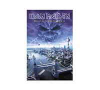 Iron Maiden Poster Brave World Band Logo Official Textile 70cm x 106cm One Size
