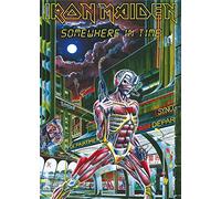 Iron Maiden Poster Textile Flag Somewhere in Time Official Black 70cm x 106cm One Size