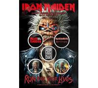 Razamataz Badge Pack – Iron Maiden "Run For Your Lives" – Multicolour – One Size