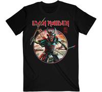 Iron Maiden Senjutsu Eddie Warrior Circle T-Shirt in Black | Size: 2XL Iron Maiden Black 2XL