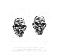 Iron Maiden Stud Earrings: Piece of Mind Eddie OFFICIAL NEW