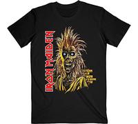 Iron Maiden T Shirt Debut Album Band Logo Official Mens Black L