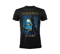 Iron Maiden T-Shirt Fear of The Dark. Official Black Rock T-Shirt. Band Heavy Metal. Cotton. Unisex. Adult Boy. (M)