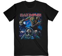 Iron Maiden T Shirt Final Frontier Green Band Logo Official Mens Black XL