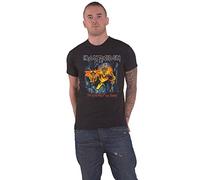 (X-Large, Black) Iron Maiden Number of the Beast Eddie Panel Burst T Shirt