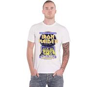 Iron Maiden T Shirt Powerslave Japan Flyer Tour 1985 Official Mens White L