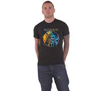 (L, Black) Iron Maiden The Future Past Tour 23 Circle Art T Shirt
