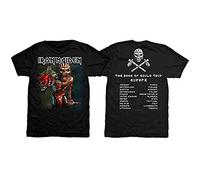 Iron Maiden The Book of Souls European Tour 1 Official Tee T-Shirt Mens Unisex (Large) Black