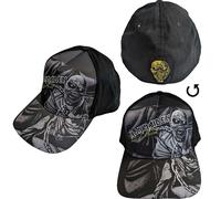 Iron Maiden Piece of Mind Greyscale Baseball Cap One Size Black