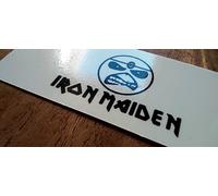 IRON MAIDEN WATERSLIDE HEADSTOCK LOGO GUITAR HEAD IRON MAIDEN