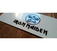 IRON MAIDEN WATERSLIDE HEADSTOCK LOGO IRON MAIDEN GUITAR HEAD