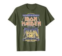 Iron Maiden - World Slavery Japanese Flyer Olive T-Shirt