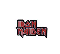 Iron Maiden Woven Patch Logo Cut Out Official Red One Size