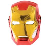 Iron Man 1/2 Metallic Mask Adults Licensed Fancy Dress Superhero Mask Marvel