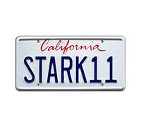 Iron Man 2 | STARK 11 | Metal Stamped License Plate
