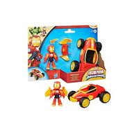Iron Man and His Awesome Friends Marvel Iron Racer Action Figure & Toy Vehicle