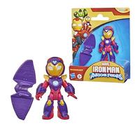 Iron Man and His Awesome Friends Marvel Ironheart Action Figure with Accessory - 7.6 cm (3 Inch) Toy, Ages 3+, Purple