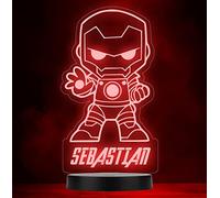 Iron Man Baby Superhero Personalised Gift Colour Changing Led Lamp Night Light