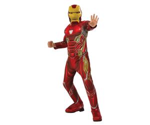 Iron Man Boys Deluxe Costume3-4 Years Red BN5409
