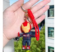 (Iron Man) Character Cartoon Avengers Car Backpack Keychain Pendant Gift Holiday