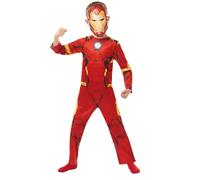 (5-6 Years, Red) Iron Man Childrens/Kids Costume