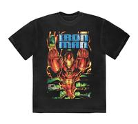 Iron Man Fist Comic Cover T Shirt Marvel Black XL