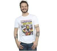 Iron Man Head Gear Off T-Shirt Marvel White 5XL