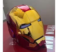 Iron-Man Helmet, 2025 New Iron-man Mask with Jarvis Voice & Remote&Touch Controlled Open/Close, (RED)
