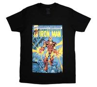 Invincible Iron Man Comic Cover T Shirt Marvel Black XL