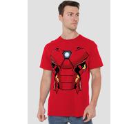 Iron Man Men's Costume T-Shirt Red | Size: Medium Iron Man Red M