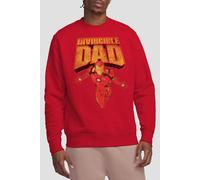Iron Man Men's Father's Day Invicible Dad Flight Sweatshirt Red | Size: XL Iron Man Red XL