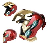 Iron-Man MK 50 1:1 Wearable Helmet - Voice, Touch, and RC with LED Eyes, Realistic Sound Effects, Movable Back and Ear Panels, Perfect for Cosplay and Collectible Figures for Adults and Teens