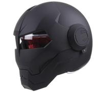 Iron Man Motorbike Flip Helmets One-piece Modular Motorcycle Helmet Adult Men and Women Ventilated Noise-reducing Safety M/57-58cm
