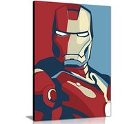 Iron Man Retro Pop Art Canvas Wall Art Picture Print (36X24)