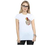 Iron Man Tattoo Journey Breast Print Cotton T-Shirt Marvel White XL