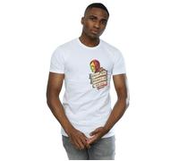 Iron Man Tattoo Journey Breast Print T-Shirt Marvel White XXL