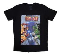 Iron Man vs Dr Doom T-Shirt Marvel Comics Black M