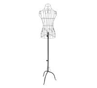 Iron Mannequin Model with Stand, 55-63" Height Adjustable Clothes Mannequin for Display, Rustproof Durable Body Form for Boutique Shop Window Exhibition
