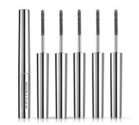 Iron Mascara, Glitter Mascara, Waterproof Mascaras Black, 3D Curling Eyelash Strong Waterproof Iron Wand Mascaras, Long Lasting, Washable Extra Slim Metal, for Daily or Party Look (5PC)