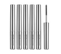 Iron Mascara - Metal Wand Mascara, Black 3D Waterproof Curling Eyelash, Smudge Proof, Long Lash, False Lash Effect, Long Lasting, Washable Slim Mascaras for Women (5 Pcs)