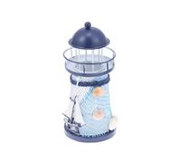 Iron Mediterranean Candlestick Lighthouse Holder for Home Party Decor