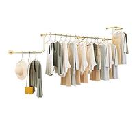Iron Metal Clothing Store Wall-Mounted Display Shelves Stand, Men's Commercial Clothing Hanging Rod Garment Rack Ceiling Hanger/a/350Cm It's so kind of you
