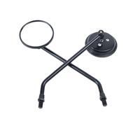 Iron Motorcycle Scooter Side Mirroring Extended Rod Construction for Rear Visibilities Wider Viewing Angled 2 Pack Retro Bike Reflectors